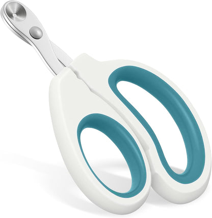 Cat Nail Clipper, Durable Stainless Steel Cat Nail Trimmer with Sharp Blade and Anti-Slip Handle