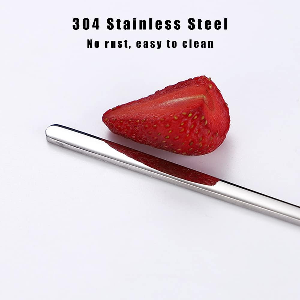 2Pcs Reptile Powder Fruit Mixing Stirring Food Feeding Spoon fit Crested Gecko Gargoyle Bearded