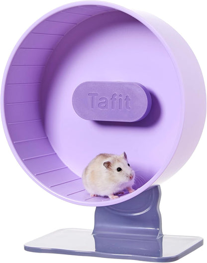 Silent Hamster Wheel 8.7 Inch Dual-Bearings Small Animals Quiet Running Exercise Wheels, Height