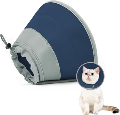 Cat Cone Collar Soft to Stop Licking, Adjustable, Foldable Lightweight Kitten Cones After Surgery