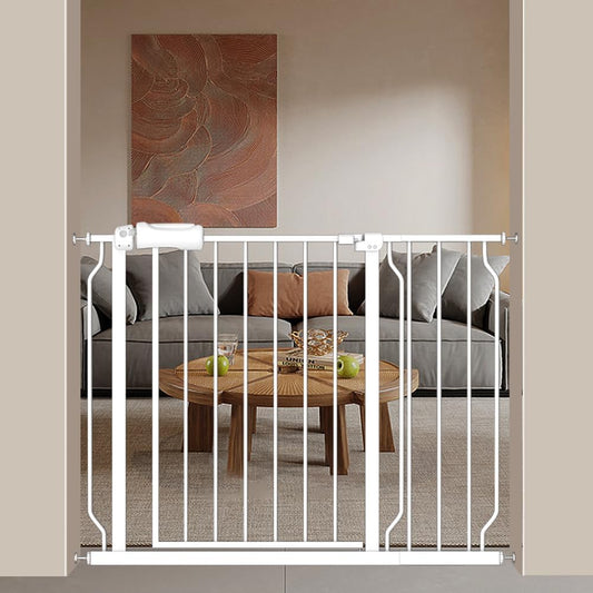 Extra Wide Baby Gate 38.5-43.5 Inch Walk Through Pressure Mounted No Drill Safety Child Gate with