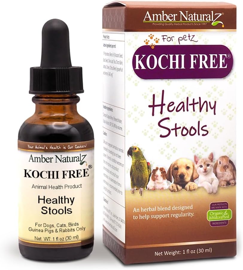 Amber NaturalZ Kochi Free Herbal Supplement for Dogs, Cats, Birds, Guinea Pigs, and Rabbits | Pet