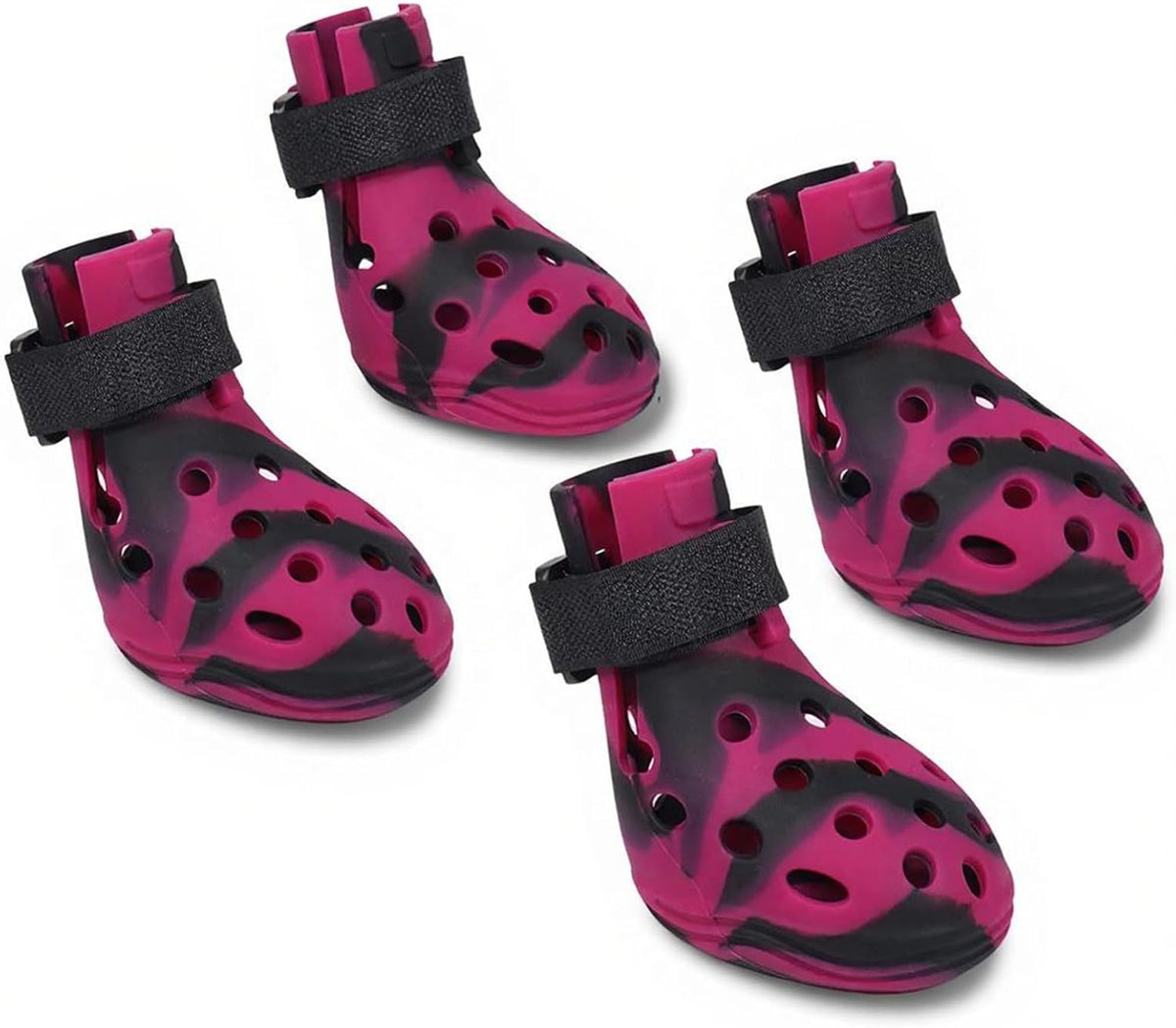 Dog Shoes for Hot Pavement and Snow, Silicone Dog Booties for Small Medium Large Dogs, Waterproof
