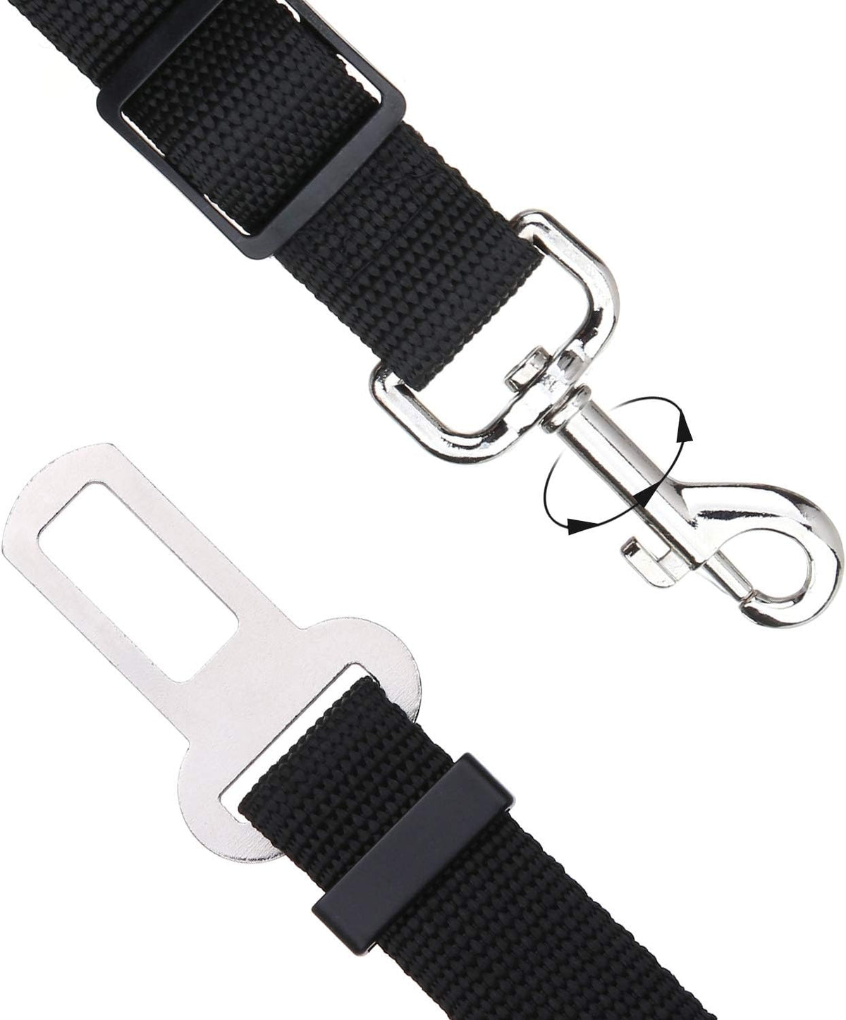Elisel Elisel 2 Packs Adjustable Length Pet Dog Cat car seat Belt Pet seat Belt Pet Accessories for