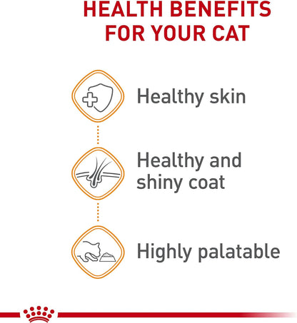Royal Canin Feline Care Nutrition Hair & Skin Care Thin Slices in Gravy Canned Cat Food, 3 Ounce