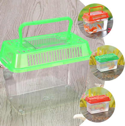 Plastic Turtle Fish Tank Handheld Aquarium Reptisoil Reptile Storage Nest Plastic Fish Bowls