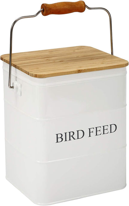 Bird Seeds storage container,Bird Seed Container,Metal food tin for Birds, pet snacks Canisters