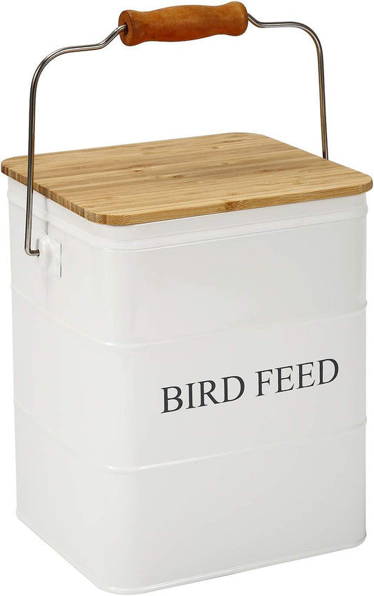Bird Seeds storage container,Bird Seed Container,Metal food tin for Birds, pet snacks Canisters