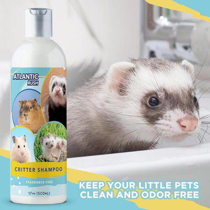 Critter Shampoo for Small Pets - 17 oz Small Animal Fragrance & Detergent Free Shampoo - Sensitive