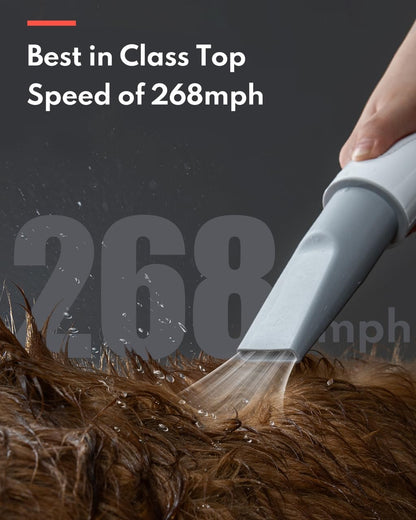 HomeRunPet Dog Dryer, Pet Hair Dryer with 99 Adjustable Wind Speed and Temperature Control, 3