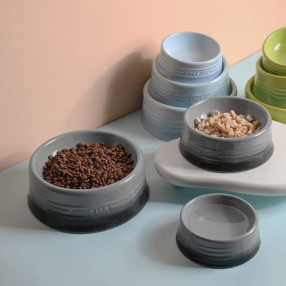 Sweejar Gradient Dog Bowl, Ceramic Dog Food Dish for Large Dogs and Large Cat, Porcelain Pet Bowl