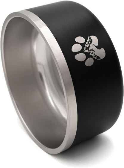 Stainless Steel Dog Bowl for Small-Large Dogs | Double Wall Insulated, Non-Slip Base Heavy Duty
