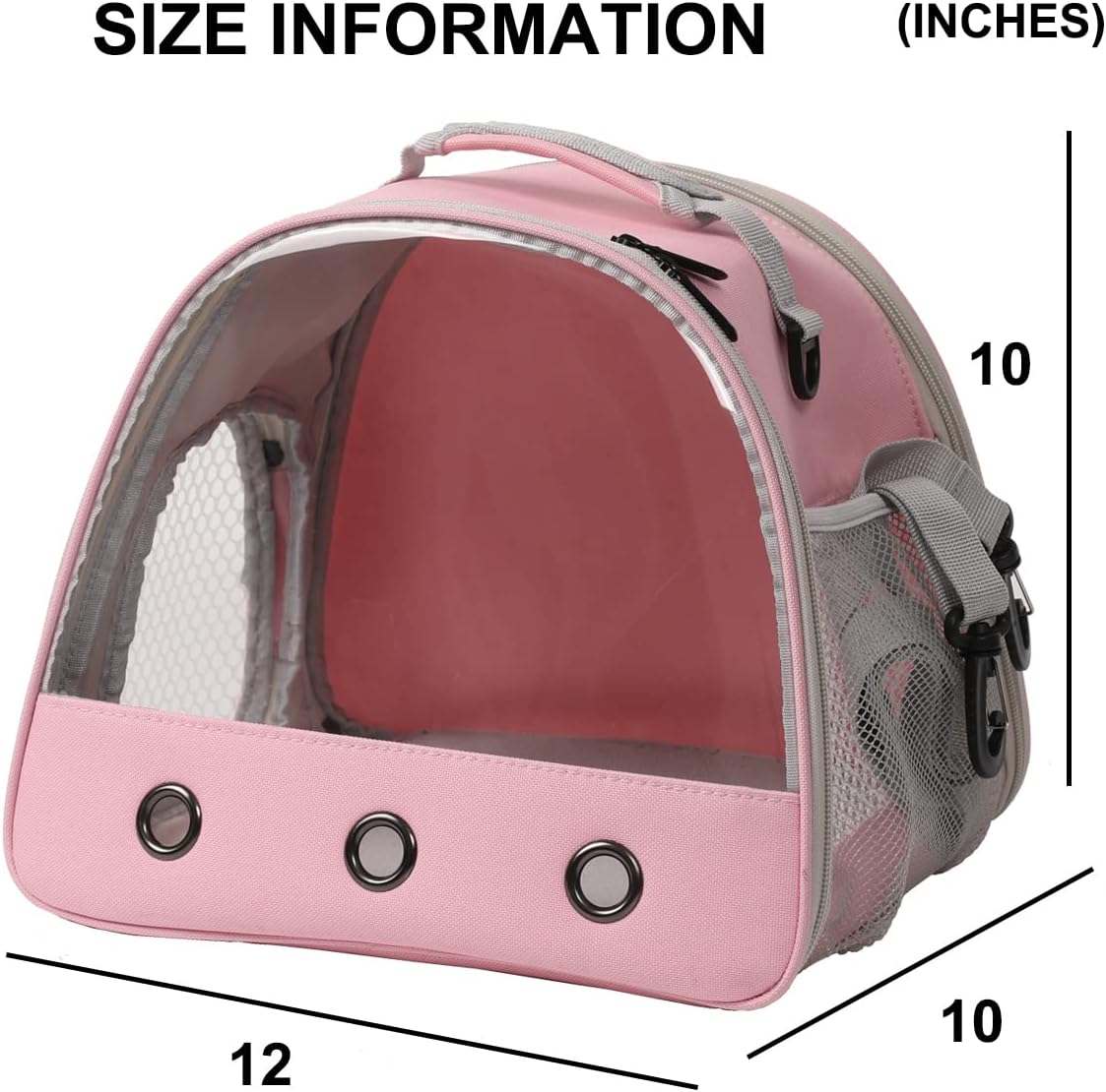 Bearded Dragon Carrier, Lizards & Small Animal Travel Carrier for Sugar Glider, Hedgehog, Rat