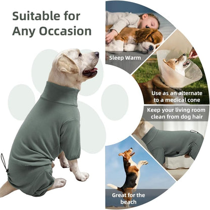 Dog Pyjamas PJS Sweater Clothes and Home Clothing Suitable for Medium to Large Breeds of Dogs, Dog