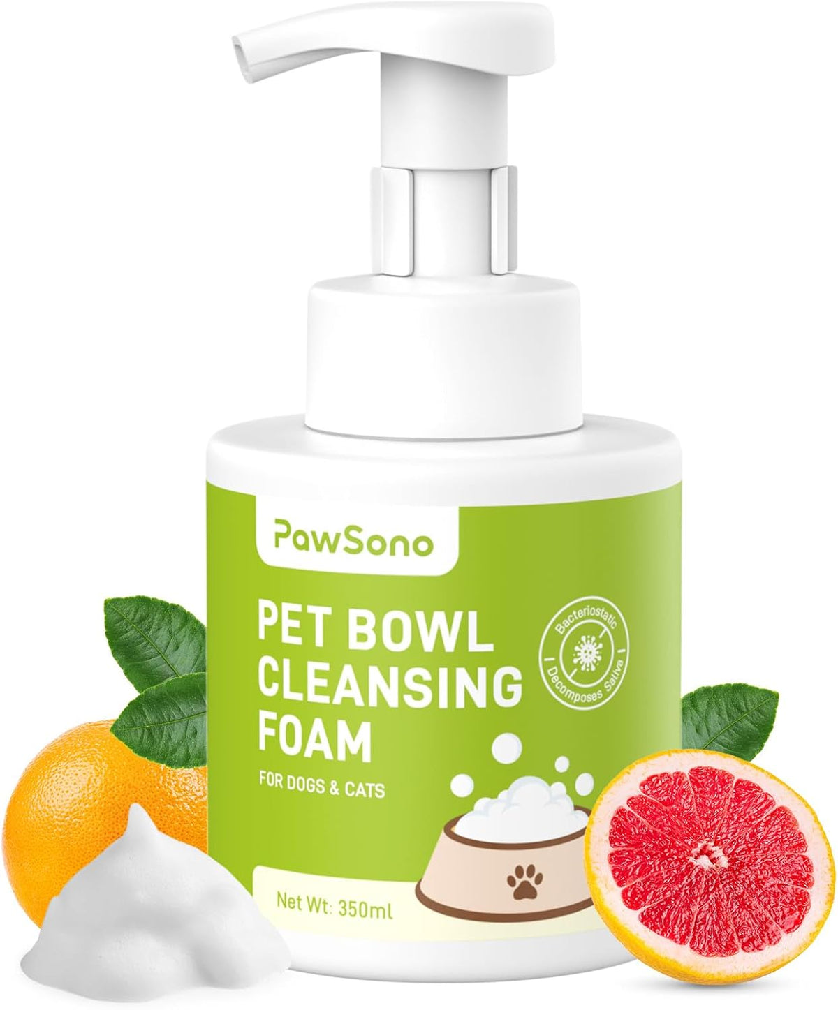Pet Bowl Cleaner Mousse - Vet Enzyme Formula for Bird Baths & Feeders | Lick-Safe, No Residue |