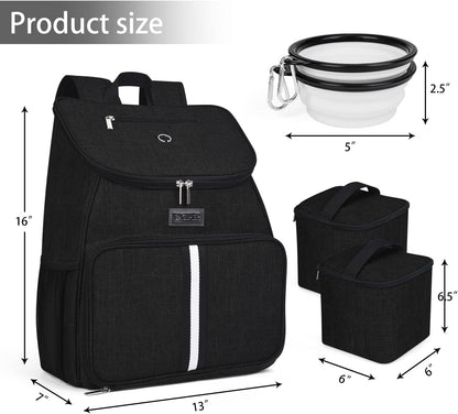 BAGLHER丨Dog Travel Bag, Airline Approved Pet Supplies Backpack, Dog Travel Backpack Accessories Set