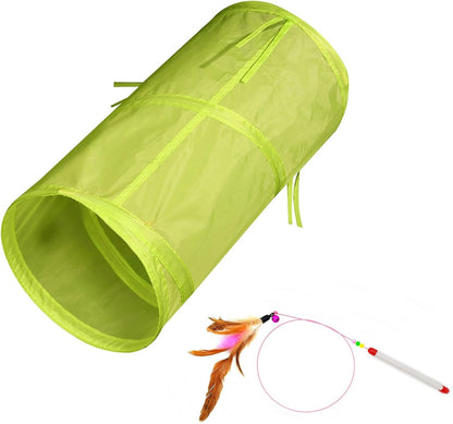 iCAGY Cat Tunnel for Indoor Cats Interactive, Rabbit Tunnel Toys, Pet Toys Play Tunnels for Cats