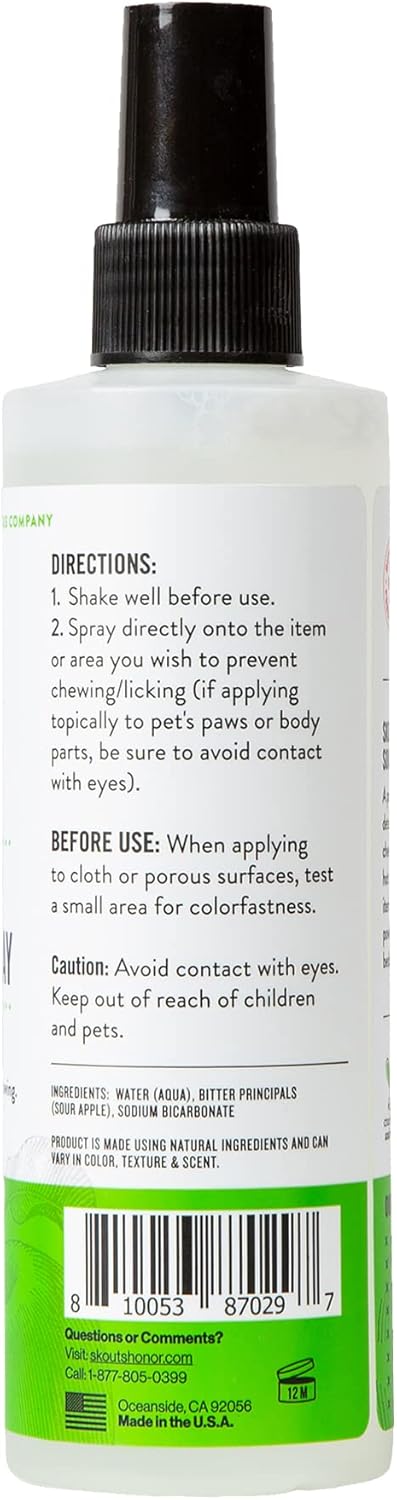 Skout's Honor Super Sour! Anti Chew Spray - Natural Ultra Bitter Formula to Help Deter That