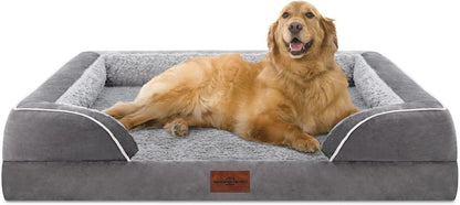 Comfort Expression Waterproof Orthopedic Foam Dog Beds for Extra Large Dogs Durable Dog Sofa The