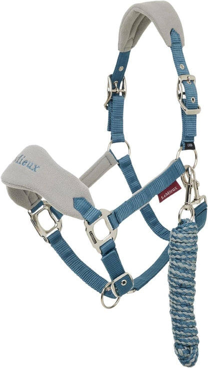 LeMieux Vogue Fleece Headcollar - Halter & Leadrope - Extra Padding, Adjustable at Curb and Poll