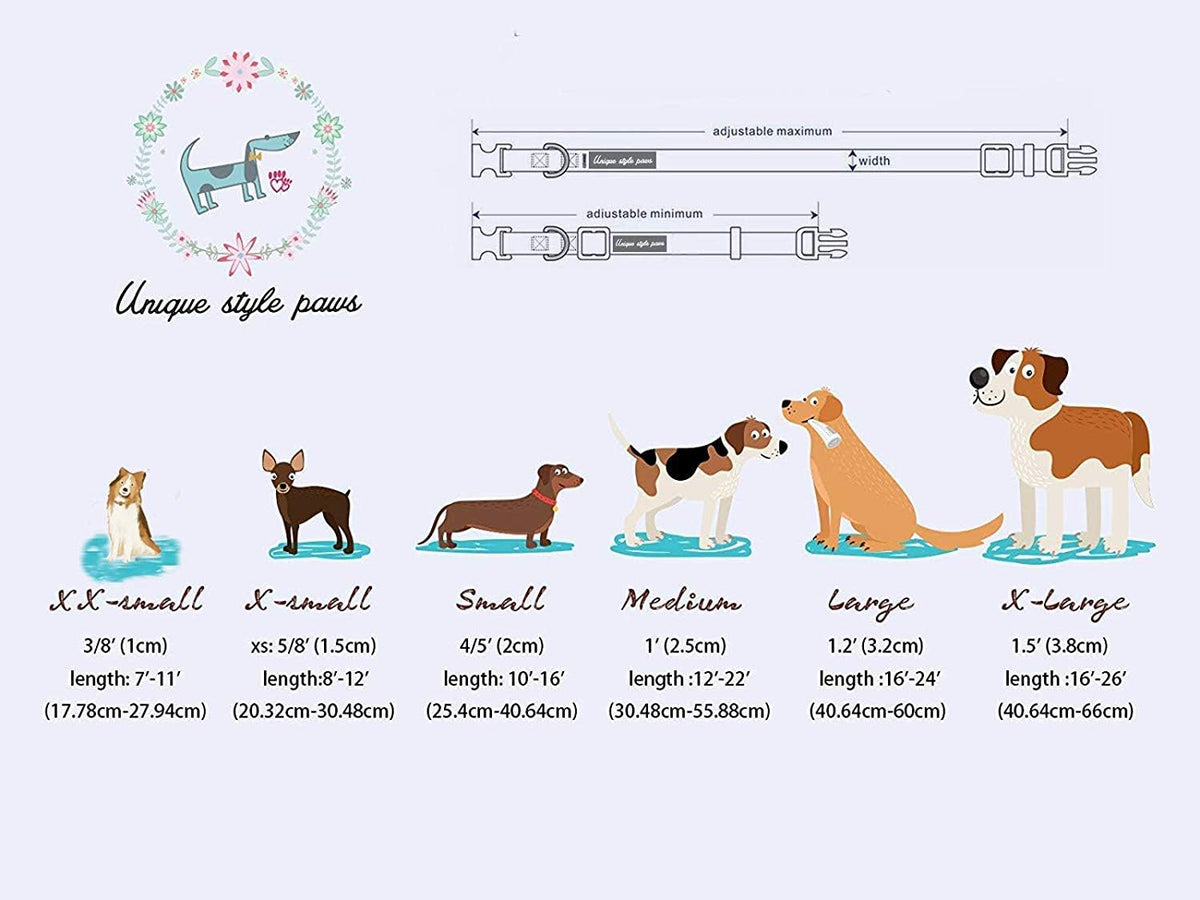 Unique Style Paws Christmas Day Dog Collar with Bow Christmas Tree Cotton Puppy Collars for Small