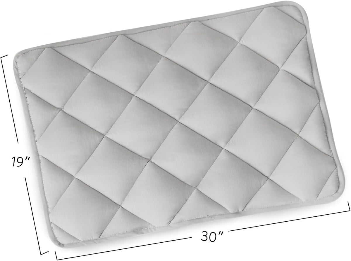 Magik & Kover Dog Crate Pad 2 Pack (30" x 19"), Soft Dog Crate Mat with Anti-Slip Bottom, Machine
