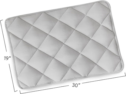Magik & Kover Dog Crate Pad 2 Pack (30" x 19"), Soft Dog Crate Mat with Anti-Slip Bottom, Machine
