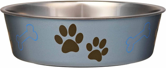 Loving Pets Bella Dog Bowls- Stainless Steel Dog & Cat Bowls - Spill Proof Dog Food Bowl, Cat Bowl