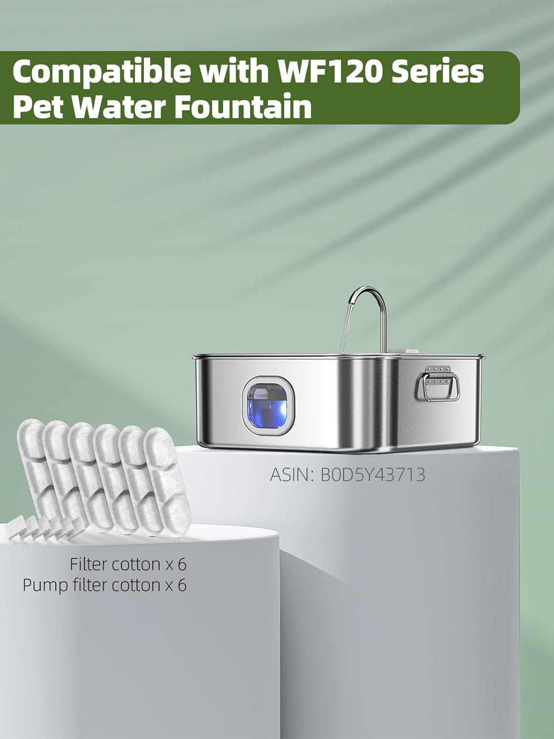 Dog Water Fountain Stainless Steel, 410oz/3.2Gal/12L Large Pet Water Fountain for Dogs, Dog Water