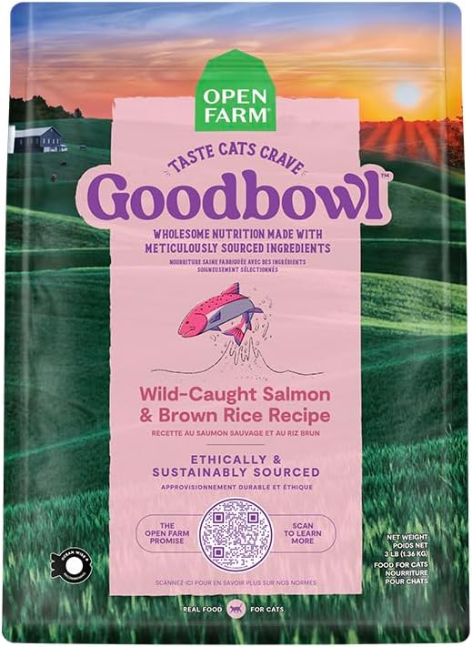 Open Farm Goodbowl, Protein Rich Dry Cat Food Made from Meticulously Sourced Simple Ingredients