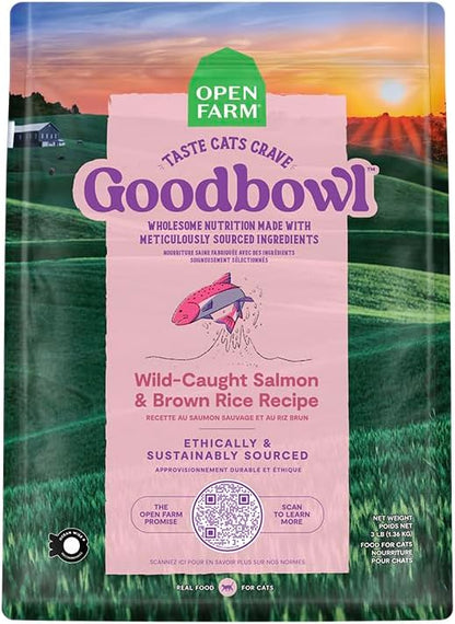 Open Farm Goodbowl, Protein Rich Dry Cat Food Made from Meticulously Sourced Simple Ingredients