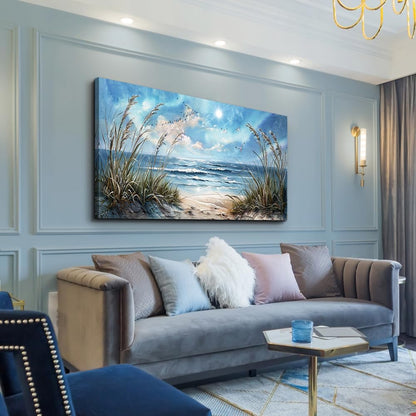 hyidecorart Large Wall Decor For Bedroom Framed Wall Art For Living Room Sunshine Ocean Scenery