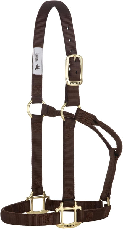 Weaver Equine Nylon Horse Halter, Triple-Ply Cheek Design, Original Non Adjustable Halters for