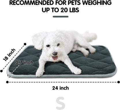 furrybaby Dog Crate Pad for Dog Cages Flat Crate Mat Kennel Pad with Anti-Slip Bottom Machine