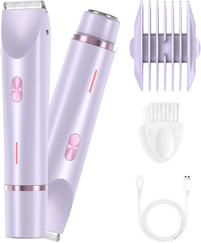 Bikini Trimmer for Women 2025 Upgrade Dual Head Shaver Women Ceramic Blades 2-in-1 Women's Body