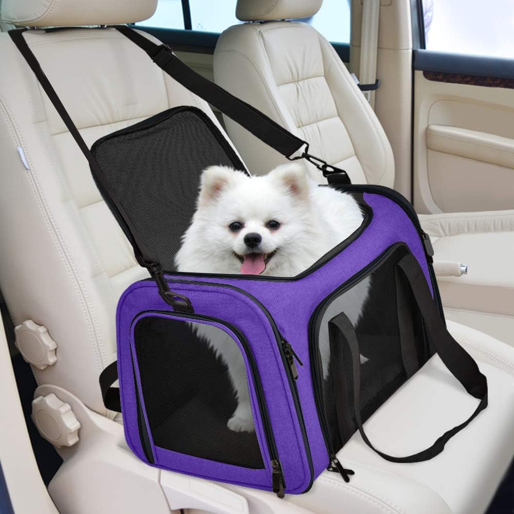 Large Cat Carriers Dog Carrier Pet Carrier for Large Cats Dogs Puppies up to 25Lbs, Big Dog Carrier