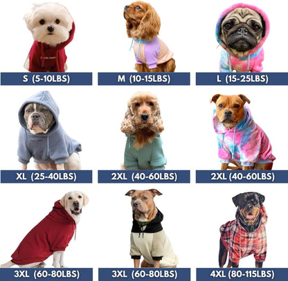 Spark Paws Dog Hoodie – Premium Dog Sweater for Small, Medium, and Large Dogs | Warm Outfits for