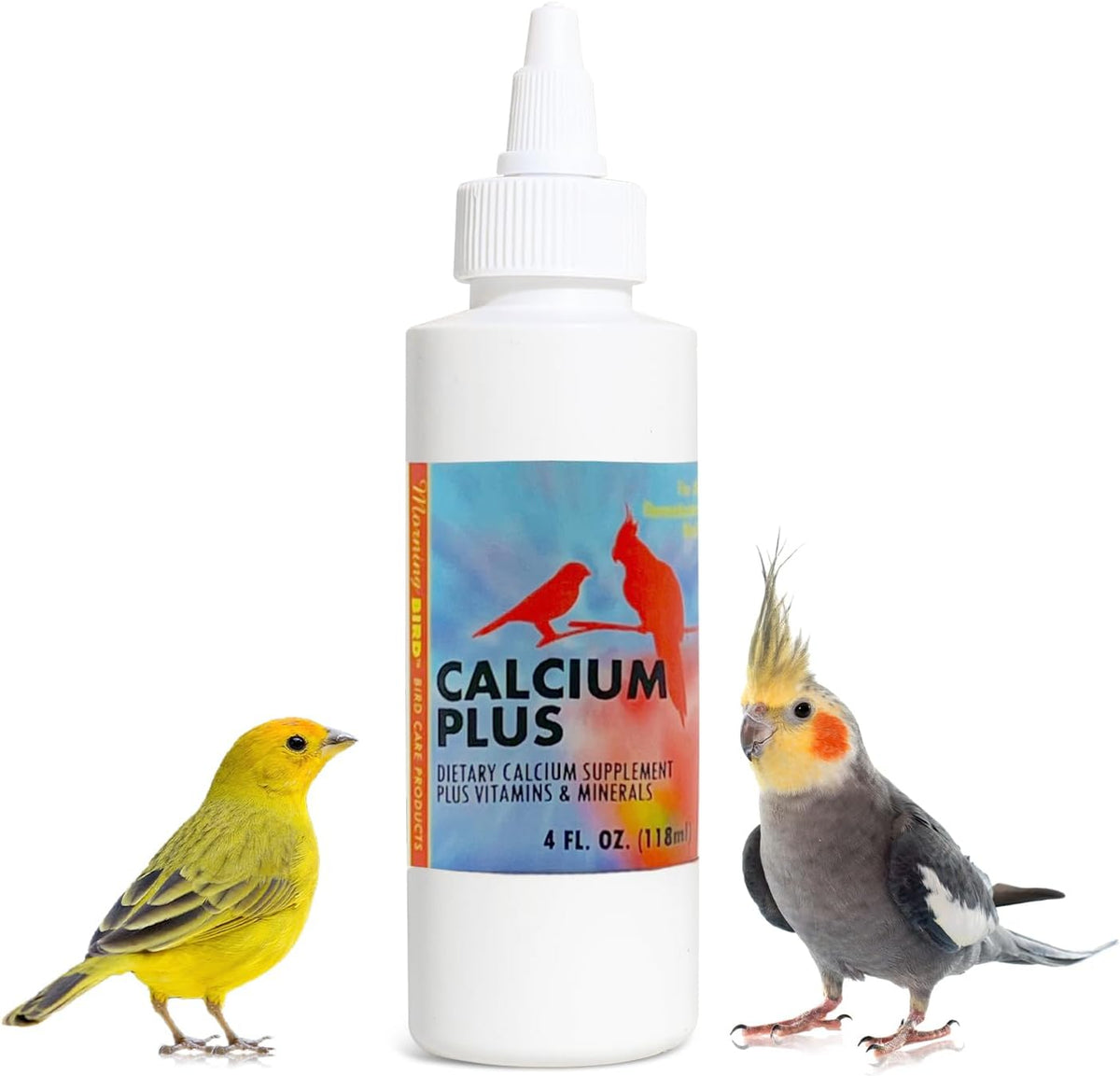 Morning Bird Calcium Plus Liquid Supplement for Birds - Liquid Calcium Formula with Magnesium and