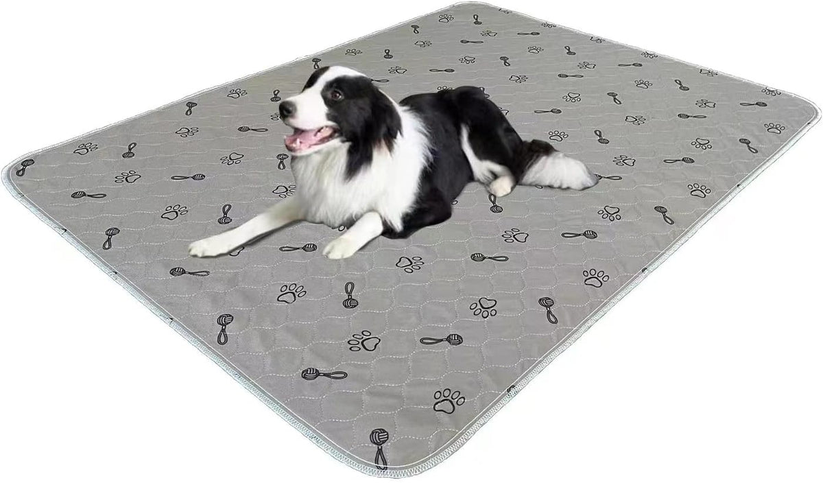 Peepeego 2Pack Pee Pads for Dogs Reusable+Free Dog Comb, Waterproof Rug 36”x48, Absorbent Puppy