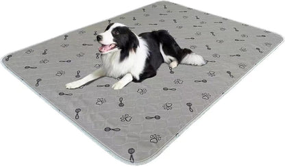 Peepeego 2Pack Pee Pads for Dogs Reusable+Free Dog Comb, Waterproof Rug 36”x48, Absorbent Puppy