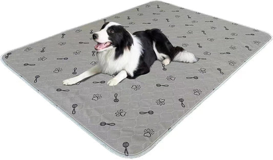 Peepeego 2Pack Pee Pads for Dogs Reusable+Free Dog Comb, Waterproof Rug 36”x48, Absorbent Puppy
