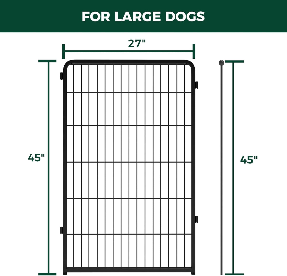 FXW Homeplus Unleashed Indoor Dog Playpen - Stress-Free and Safe Play, Heavy Duty 45 Inch 2 Wire