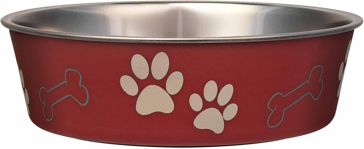 Loving Pets Bella Dog Bowls- Stainless Steel Dog & Cat Bowls - Spill Proof Dog Food Bowl, Cat Bowl