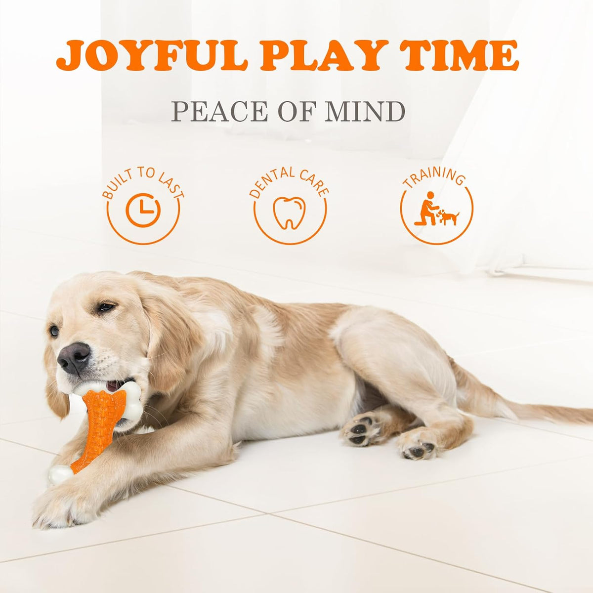 Dog Toys 2 Pack, Dog Toys for Aggressive Chewers Large Breed, Aggressive Chew Toys for Large Dogs