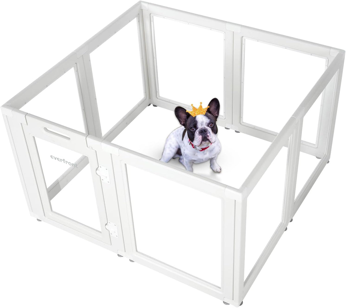 Clear Acrylic Plastic Dog Playpen - Clear Dog Play Pen - Easy Assemble Acrylic Dog Playpen - Puppy