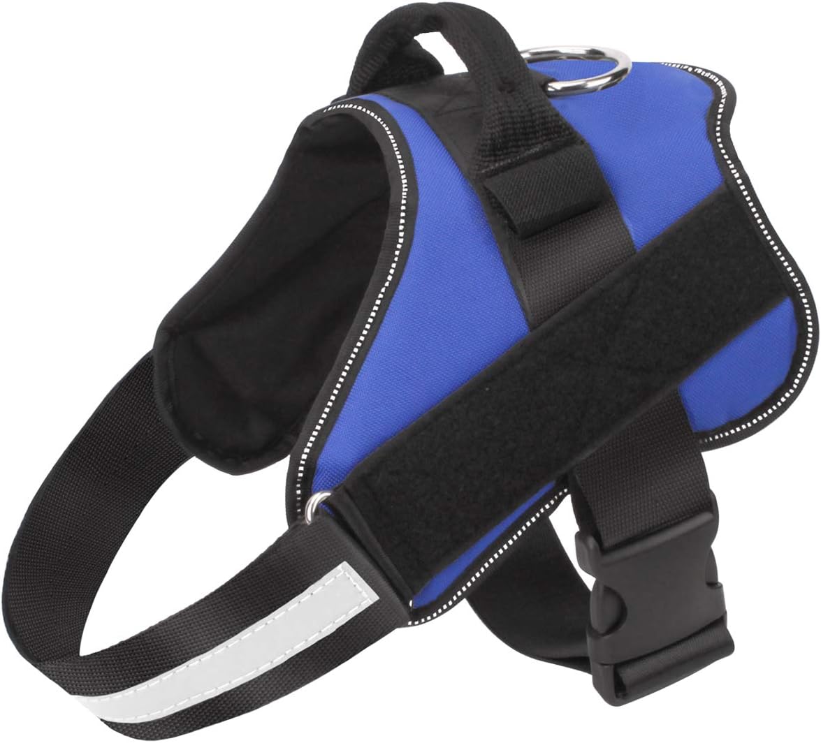 Bolux Dog Harness, No-Pull Reflective Dog Vest, Breathable Adjustable Pet Harness with Handle for