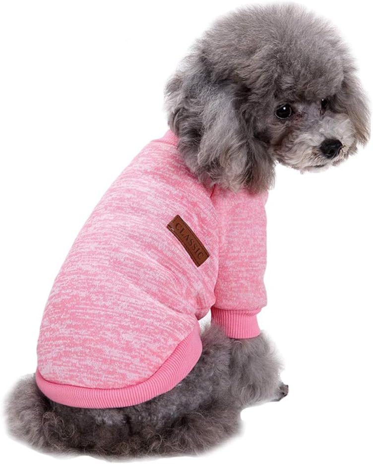 Jecikelon Dog Clothes Dogs Sweater Soft Puppies Clothing Winter Puppy Sweaters Warm Outfit for Dogs