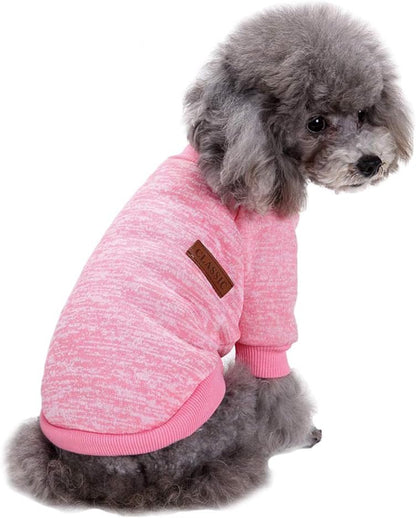 Jecikelon Dog Clothes Dogs Sweater Soft Puppies Clothing Winter Puppy Sweaters Warm Outfit for Dogs