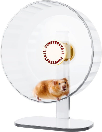 Super Silent Hamster Wheel 8.7 Inch, Magnetic Rat Wheel for Chinchilla, Gerbil, Guinea Pig, Cat