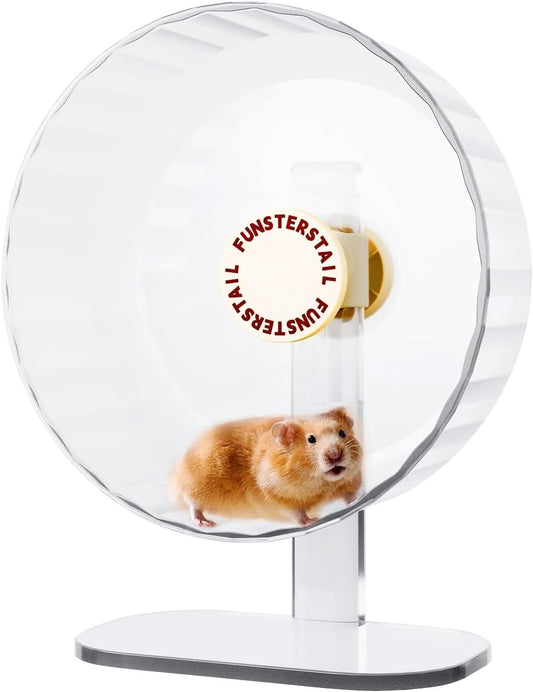 Super Silent Hamster Wheel 10.4 Inch, Magnetic Large Rat Wheel for Chinchilla, Gerbil, Guinea Pig